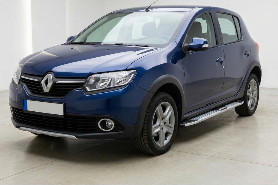 Dacia Sandero 2013-2020 Seitenschweller Mevsim Grey (2 Stk., Aluminium) Image