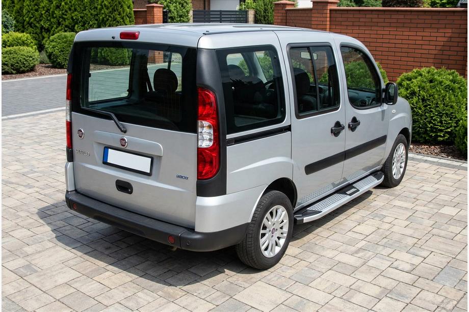 Fiat Doblo I 2005-2010 Seitenschweller Mevsim Grey (2 Stk., Aluminium) Nur für Standardbasis Foto 1