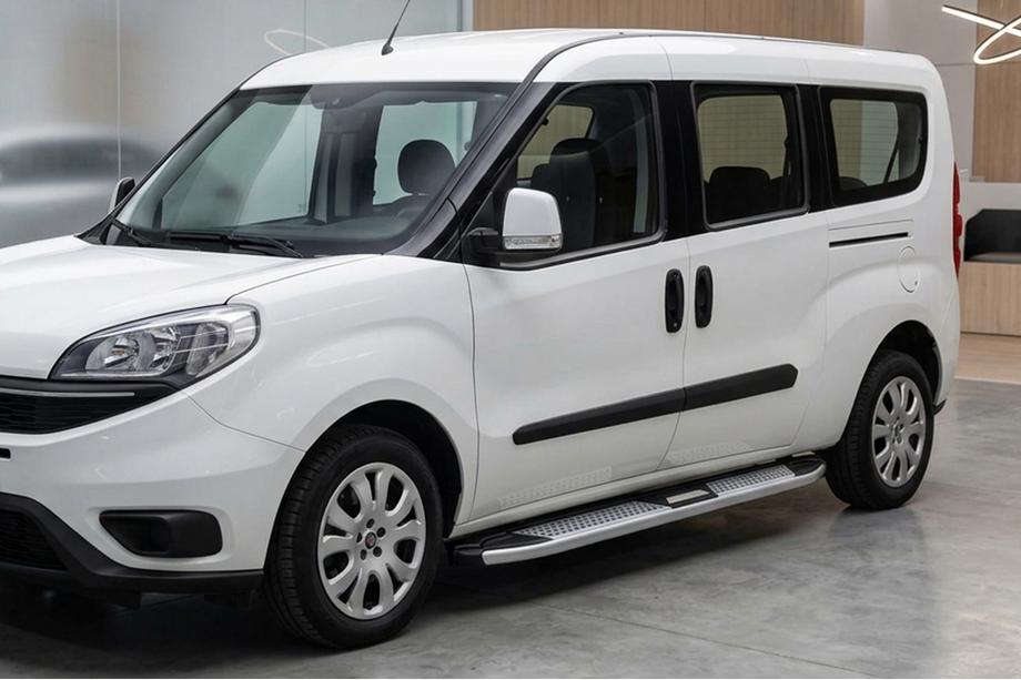 Fiat Doblo II 2010-2022 Seitenschweller Mevsim Grey (2 Stk., Aluminium) Nur für Standardbasis Image