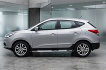 Hyundai IX-35 2010-2015 Seitenschweller Mevsim Grey (2 Stk., Aluminium) Foto 1