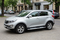 Kia Sportage 2010-2015 Seitenschweller Mevsim Grey (2 Stk., Aluminium) Foto 1