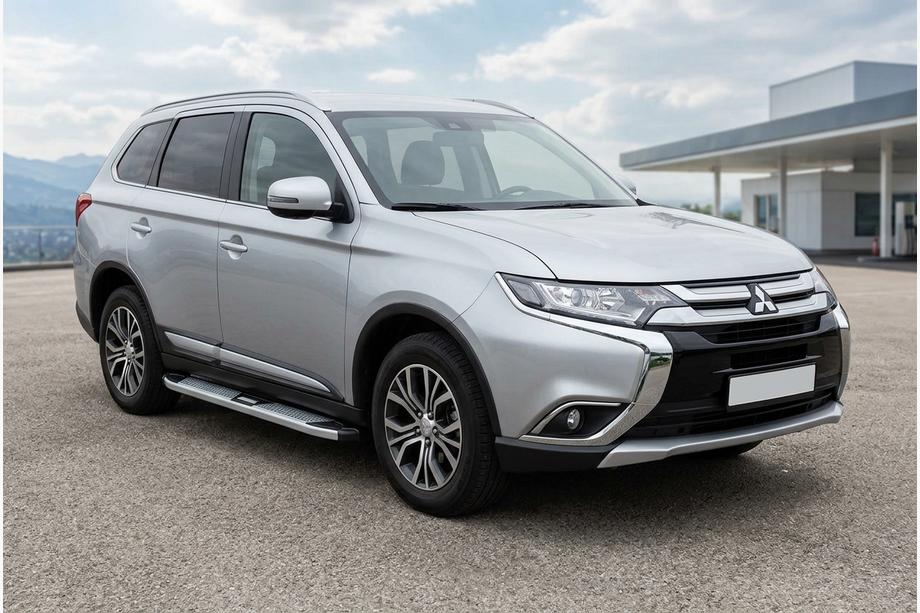Mitsubishi Outlander 2012-2021 Seitenschweller Mevsim Grey (2 Stk., Aluminium) Image