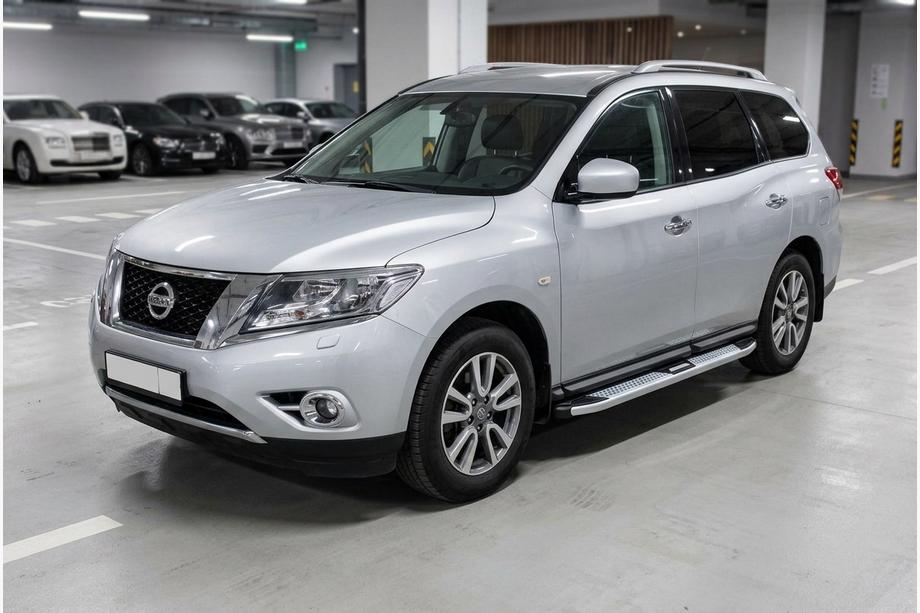 Nissan Pathfinder R52 2012-2021 Seitenschweller Mevsim Grey (2 Stk., Aluminium) Foto 1