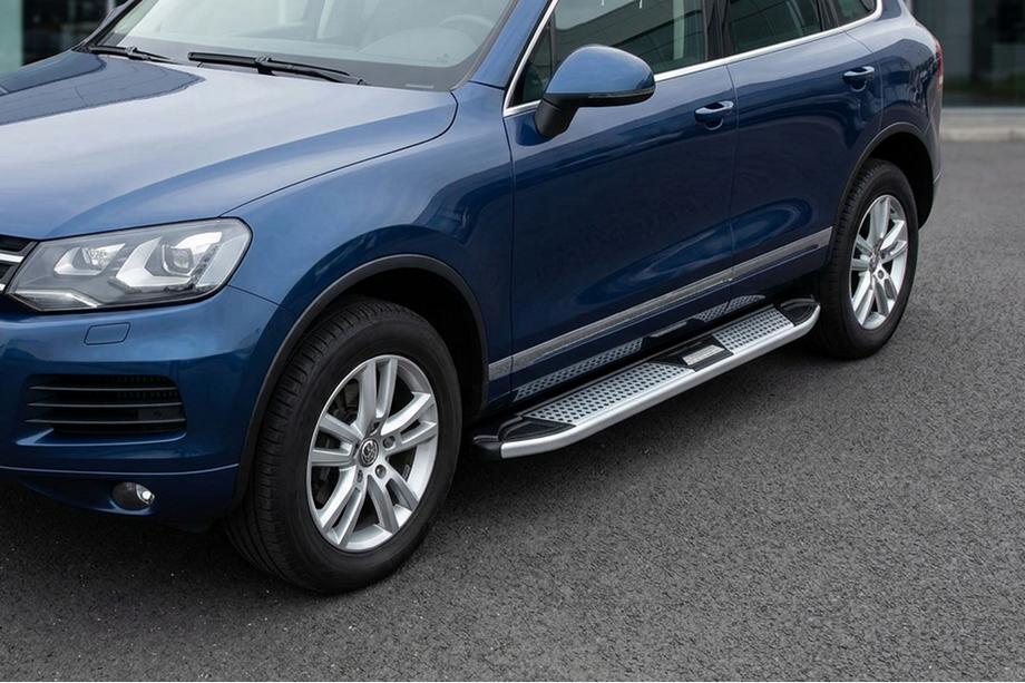 Volkswagen Touareg 2010-2018 Seitenschweller Mevsim Grey (2 Stk., Aluminium) Image