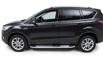 Ford Kuga/Escape 2013-2019 Seitenschweller Mevsim Grey (2 Stk., Aluminium) Mit schwarzer Leiste an den Türen Foto 1