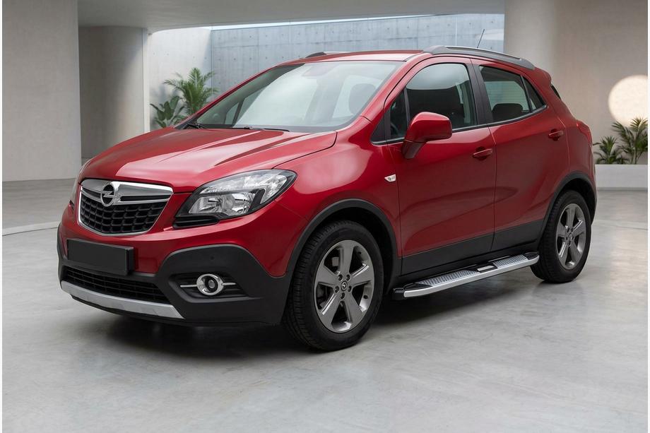 Opel Mokka 2012-2021 Seitenschweller Mevsim Grey (2 Stk., Aluminium) Image