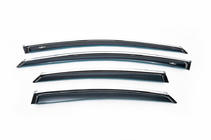 Ford Mondeo 2008-2014 Windabweiser mit Chromleisten SD (4 Stk, HIC) Foto 2