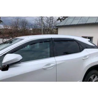 Windabweiser mit Chromleiste Short (4 Stk, HIC) Lexus RX 2016-2022 Foto 2