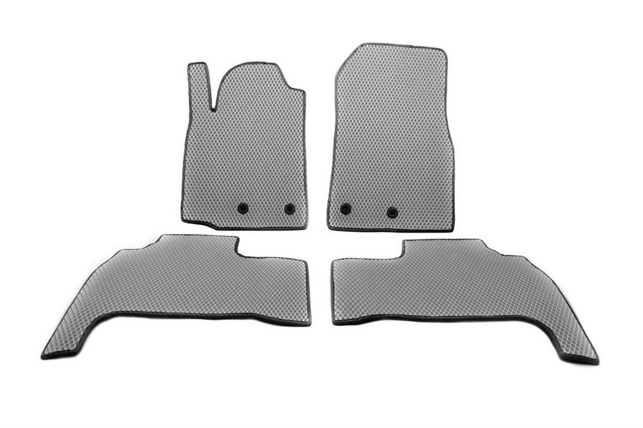 Toyota Land Cruiser 200 2007-2021 Polyurethan Fußmatten (2012-2021, EVA, grau) Image