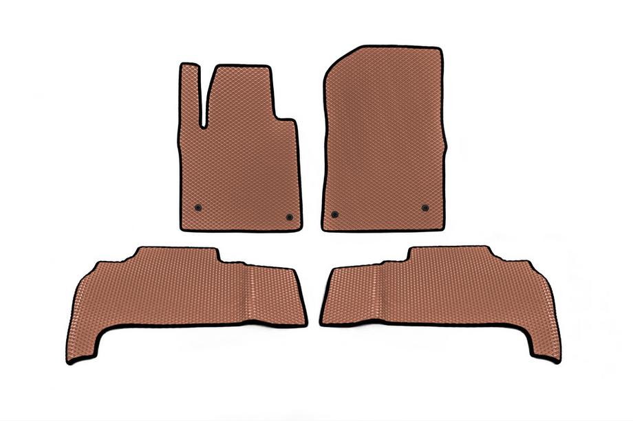 Toyota Land Cruiser 200 2007-2021 EVA Fußmatten Polyurethan (2007-2012, Ziegelrot) Image