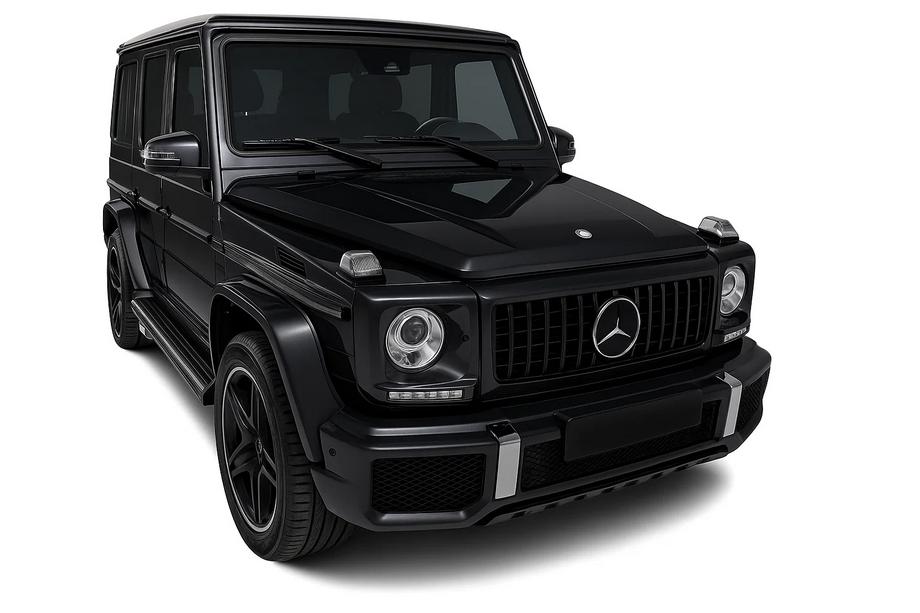 Mercedes G class W463 1990-2018 Frontgrill (GT Panamericana, ohne Chrom) Komplett Schwarz Foto 4