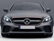 Mercedes C-class W205 2014-2021 Frontgrill AMG Silber (für Avantgarde/AMG-Line/C43 AMG) Foto 1