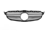 Mercedes C-class W205 2014-2021 Frontgrill AMG Silber (für Avantgarde/AMG-Line/C43 AMG) Foto 7