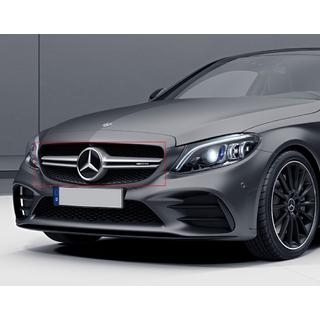 Frontgrill AMG Silber (für Avantgarde/AMG-Line/C43 AMG) Mercedes C-сlass W205 2014-2021 Foto 3