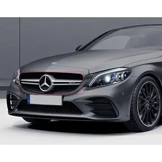 Frontgrill AMG Silber (für Avantgarde/AMG-Line/C43 AMG) Foto 3