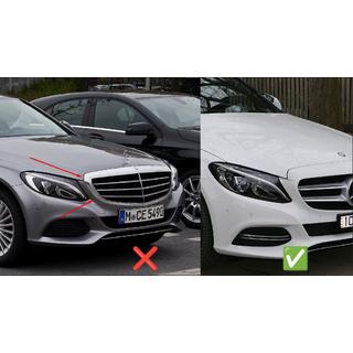 Frontgrill C63-Design (für Avantgarde/AMG-Line/C43 AMG) Mercedes C-сlass W205 2014-2021 Foto 4