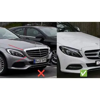 Frontgrill C63-Design (für Avantgarde/AMG-Line/C43 AMG) Foto 4