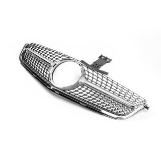 Frontgrill Diamond Silber (für C63) Mercedes C-class W204 2007-2015 Foto 3