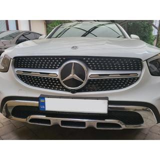 Frontgrill Diamond Silver (für Base 2019-2022) Mercedes GLC X253 2015-2022 Foto 1