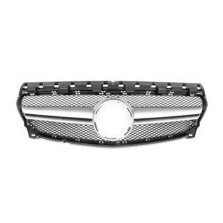 Frontgrill (2017-2019, AMG Silver) Mercedes CLA C117 2013-2019 Foto 2