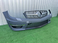 Mercedes C-class W204 2007-2015 Frontgrill Diamond Silber Foto 7