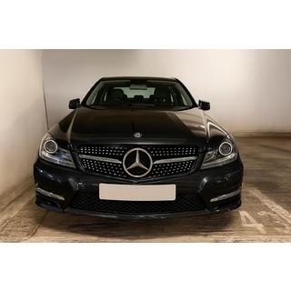 Frontgrill Diamond Silber Mercedes C-class W204 2007-2015 Foto 3