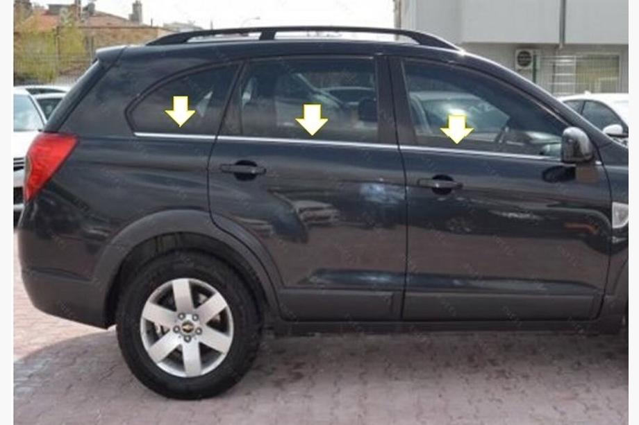 Opel Antara 2006-2017 Fensterunterkante Zierleisten Edelstahl (6 Stk) Image