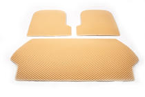 Volvo XC90 2002-2014 Kofferraummatte aus 3 Teilen (EVA, beige) Foto 2