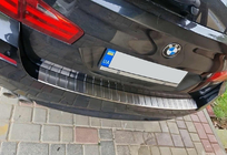 BMW 5 Series F10/F11 2010–2016 Heckstoßstangenschutz Carmos (SW, Edelstahl) Foto 1