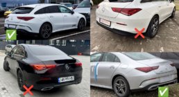 Mercedes CLA C118 2019- Heckdiffusor mit Endrohren (Design CLA45) Foto 4