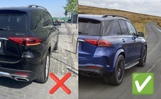 Mercedes GLE W167 2018- Heckdiffusor mit Endrohren GLE63 Silver (2018-2026) Foto 4
