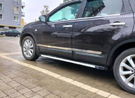 Nissan Qashqai 2010-2014 Türleisten Carmos (4 Stk, Edelstahl) Foto 4