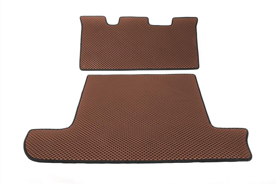 Toyota Land Cruiser 100 1998-2007 Kofferraummatte 2 Stk Ziegelrot (EVA, 7 Sitze) Image