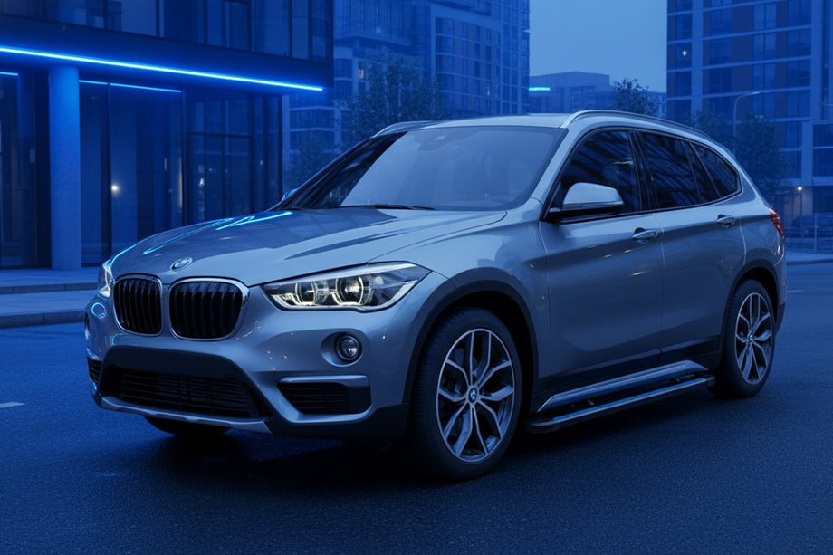 BMW X1 F48 2015-2022 Seitenschweller Maya Blue (2 Stk., Aluminium) Image