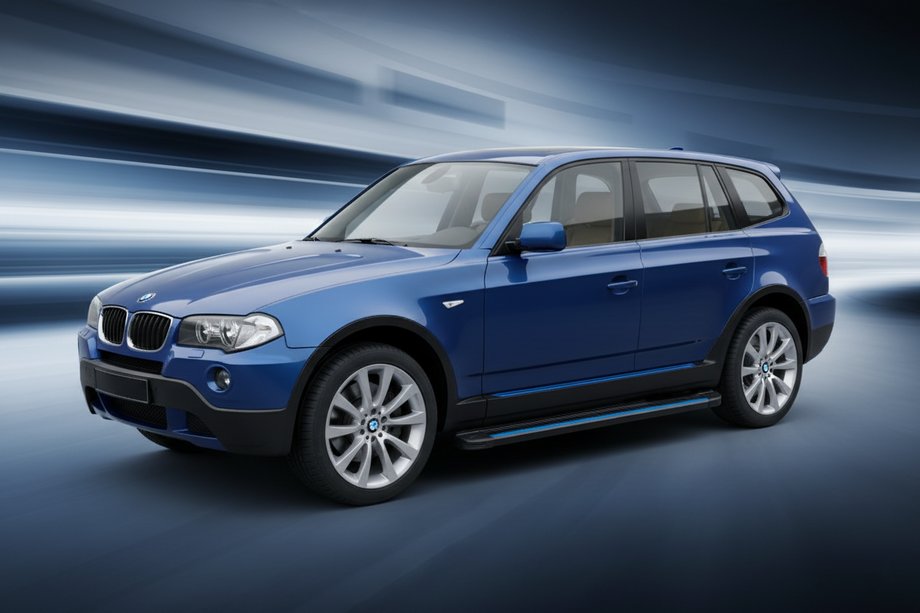 BMW X3 E83 2003-2010 Seitenschweller Maya Blue (2 Stk., Aluminium) Image