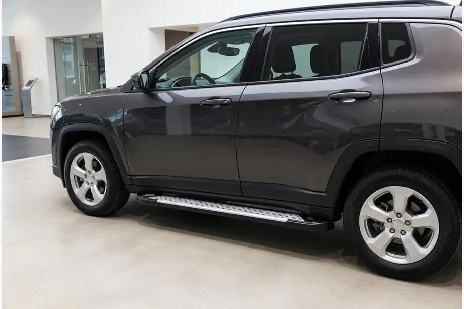 Jeep Compass 2016- Trittbretter Allmond Grey (2 Stk., Aluminium) Image