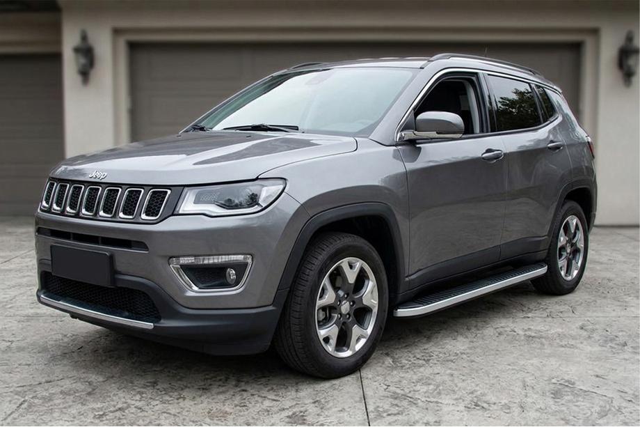 Jeep Compass 2016- Seitenschweller Tayga Grey (2 Stk., Aluminium) Image