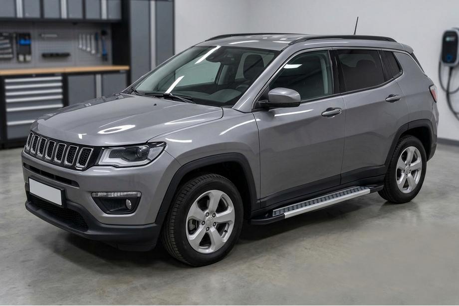 Jeep Compass 2016- Seitenschweller Vision New Grey (2 Stk., Aluminium) Image