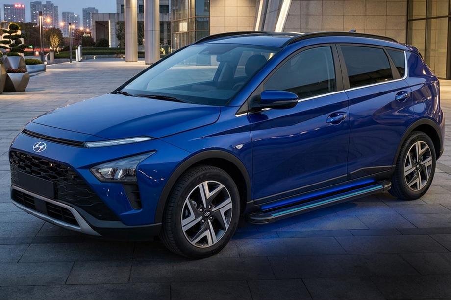 Hyundai Bayon 2021- Seitenschweller Maya Blue (2 Stk., Aluminium) Image