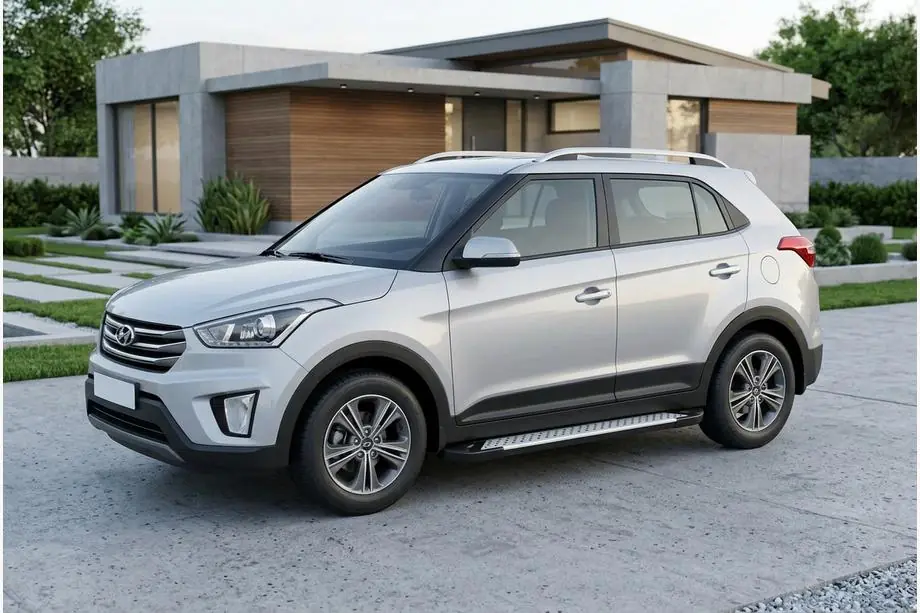 Hyundai Creta 2014-2020 Trittbretter Allmond Grey (2 Stk., Aluminium) Foto 1