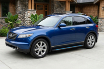 Infiniti FX 2003-2008 Seitenschweller Maya Blue (2 Stk., Aluminium) Foto 1