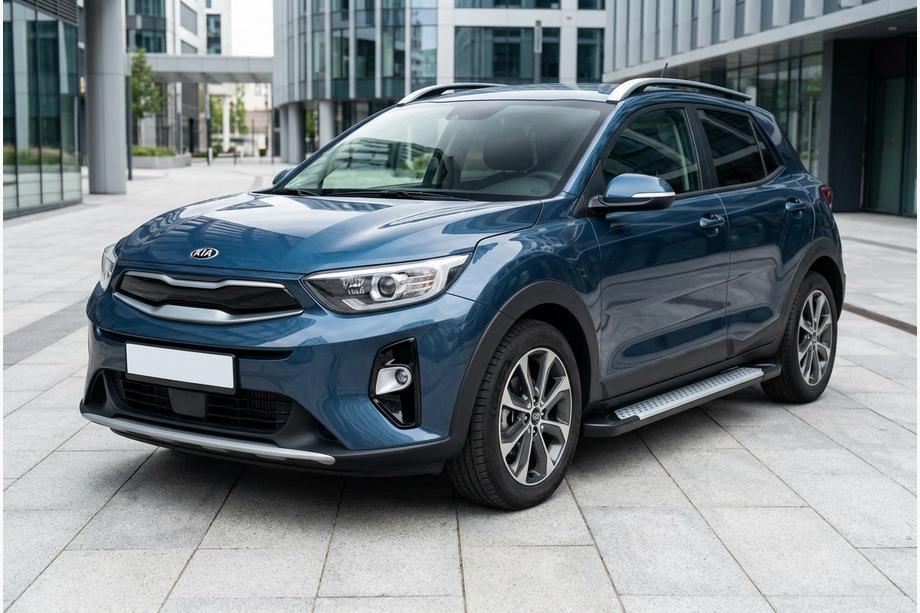 Kia Stonic 2017- Trittbretter Allmond Grey (2 Stk., Aluminium) Image