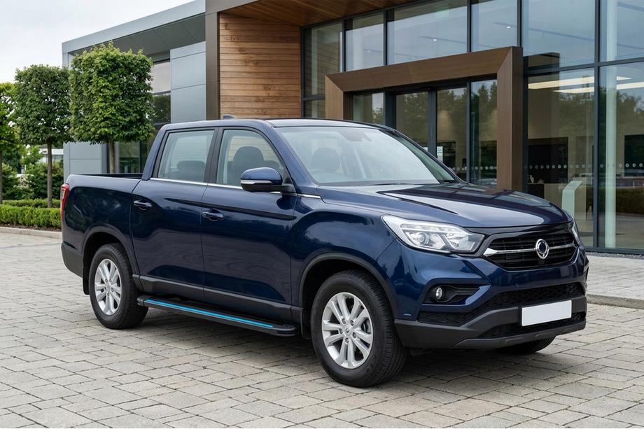 SsangYong Musso II 2018– Seitenschweller Maya Blue (2 Stk., Aluminium) Image