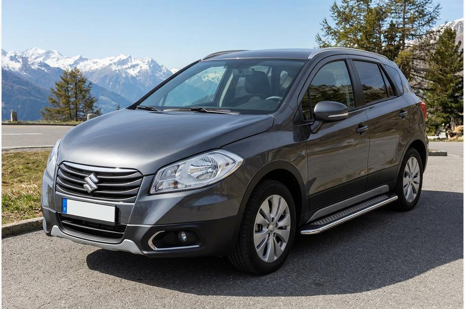 Suzuki SX4 S-Cross 2013-2016 Seitenschweller Maydos V2 (2 Stk., Aluminium & Edelstahl) Image