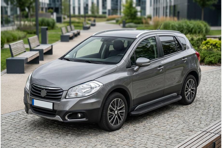 Suzuki SX4 S-Cross 2013-2016 Seitenschweller Tayga Black (2 Stk., Aluminium) Image