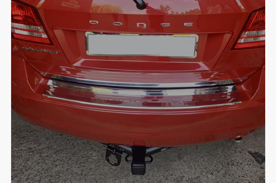 Dodge Journey 2008-2020 Heckstoßstangenschutz Carmos Edelstahl Foto 2