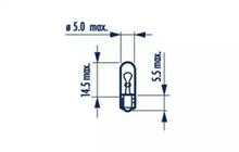 Signallampe Narva 17040 W1,2W 24V W2X4,6d Foto 2
