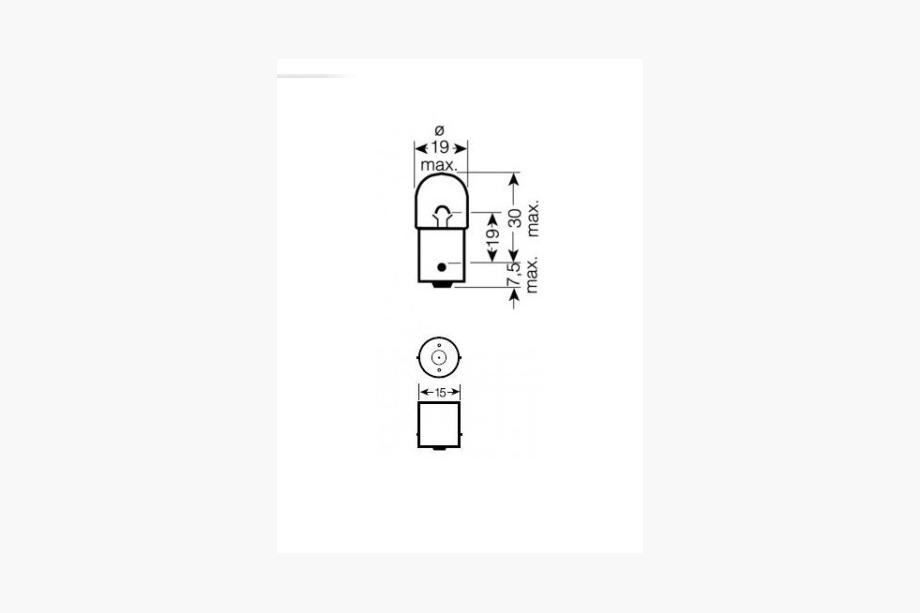 Signallampe Narva 17311 R10W 12V 10W BA15s Foto 2