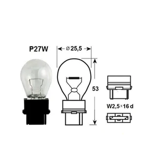 Signallampe Narva 17941 P27W 12V 27W W2,5x16d Foto 2