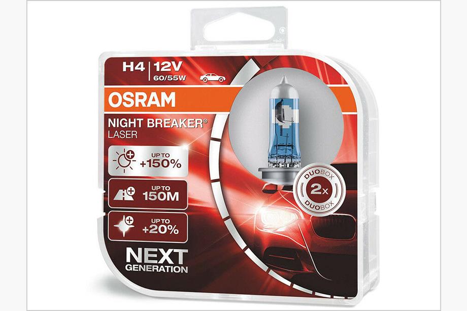Osram H4 60/55W Night Breaker Laser +150% 64193NL150 Scheinwerferlampe Foto 1